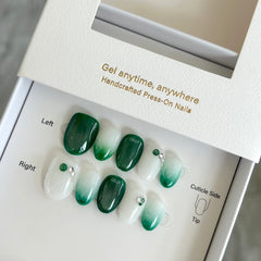 Jadeite Jade Press On Nails