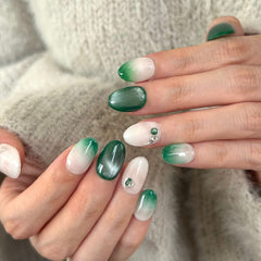 Jadeite Jade Press On Nails