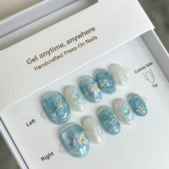 【Water】Water Lily Press On Nails