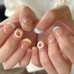 Summer Dopamine Dessert Party Press On Nails