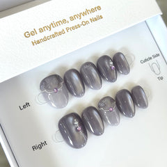 Autumn Mist Purple Press On Nails