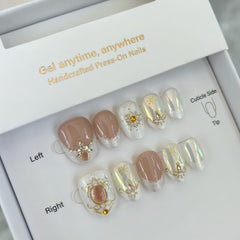 Sovereign Peak: Empress Glow Press On Nails