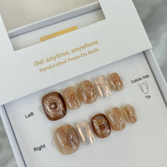 Astral Orbit: Wheel of Fortune Press On Nails