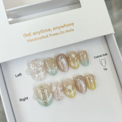Dawn Whisper: The Fool Sparkle Press On Nails