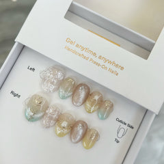 Dawn Whisper: The Fool Sparkle Press On Nails