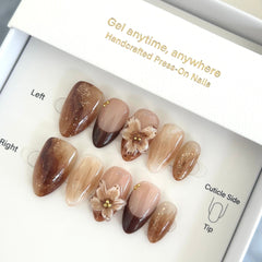 Twilight Blush with a French Kiss Press On Nails