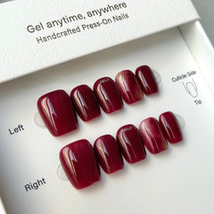 Classic Ancora Red Press On Nails