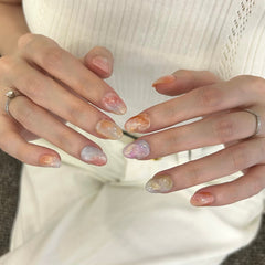Splendour Sunset Marble Press On Nails