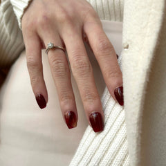 Classic Ancora Red Press On Nails