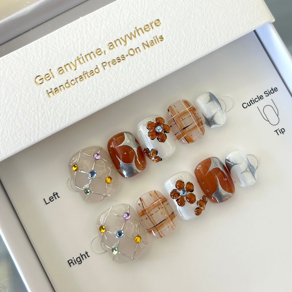 Maillard Autumn Paradise Press On Nails