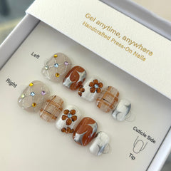 Maillard Autumn Paradise Press On Nails