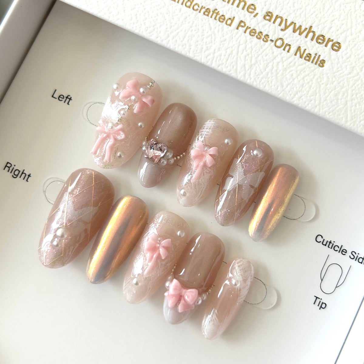 Pink and Sweet Ballerina Princess Press On Nails