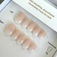 Pink White Ombre Press On Nails