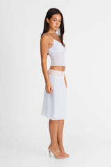Evangeline Midi Skirt Blue