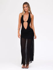 ESHA MAXI DRESS - BLACK