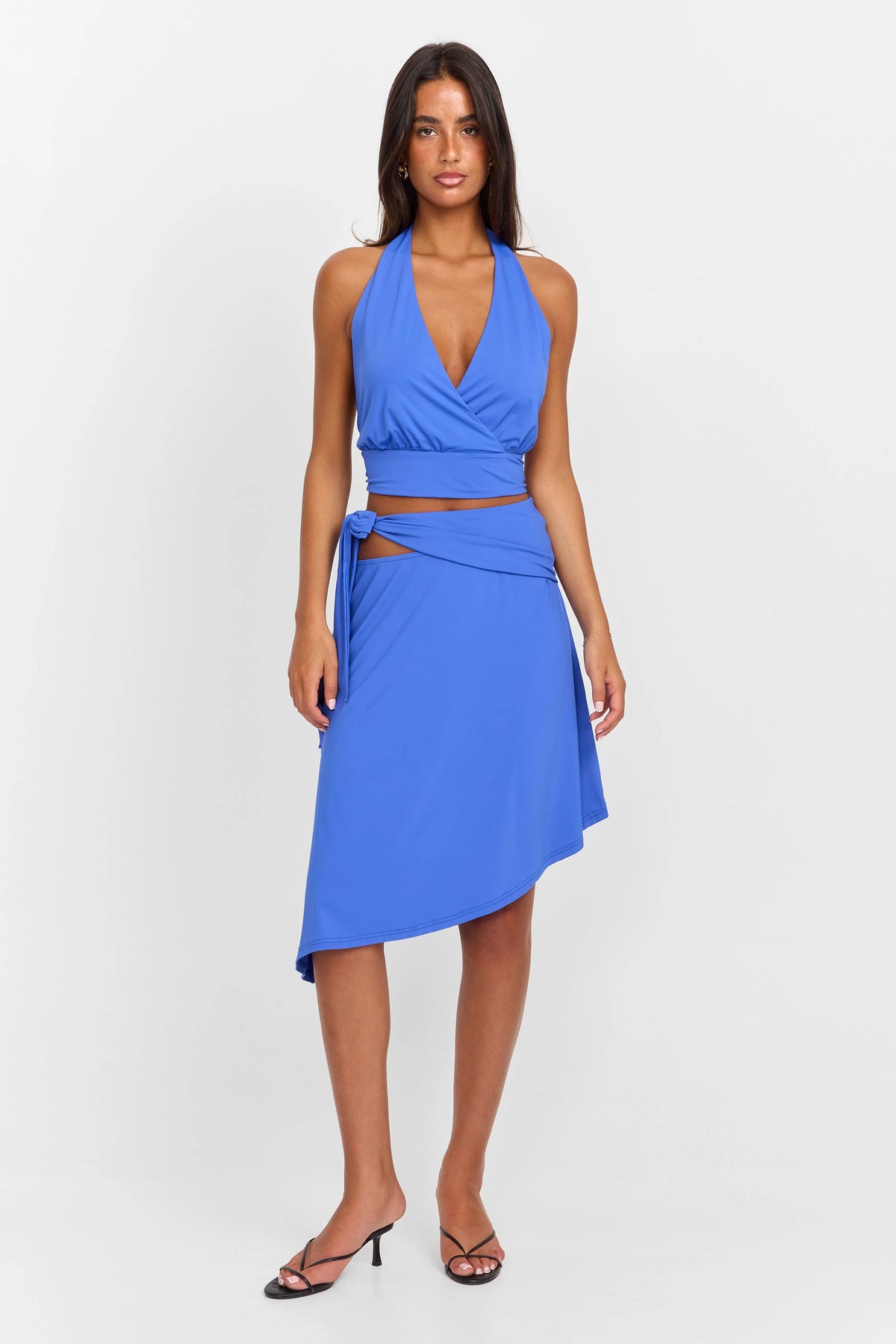 Luna Midi Skirt Blue