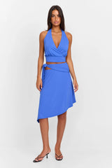 Luna Midi Skirt Blue