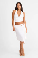 Luna Midi Skirt White