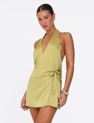 MONROE 2.0 MINI DRESS - GREEN : PISTACHIO