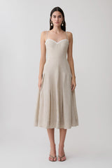 Taylor Midi Dress - Natural