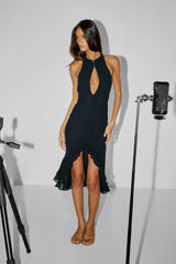Cora Midi Dress Black