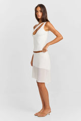 Bianca Midi Skirt White