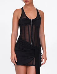 CATERINA MINI DRESS - BLACK