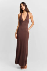 Julia Maxi Dress Brown