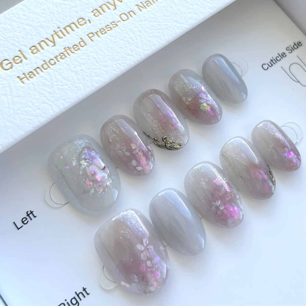 Romantic Purple Garden Press On Nails