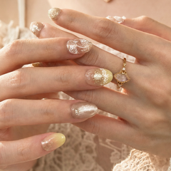Dawn Whisper: The Fool Sparkle Press On Nails